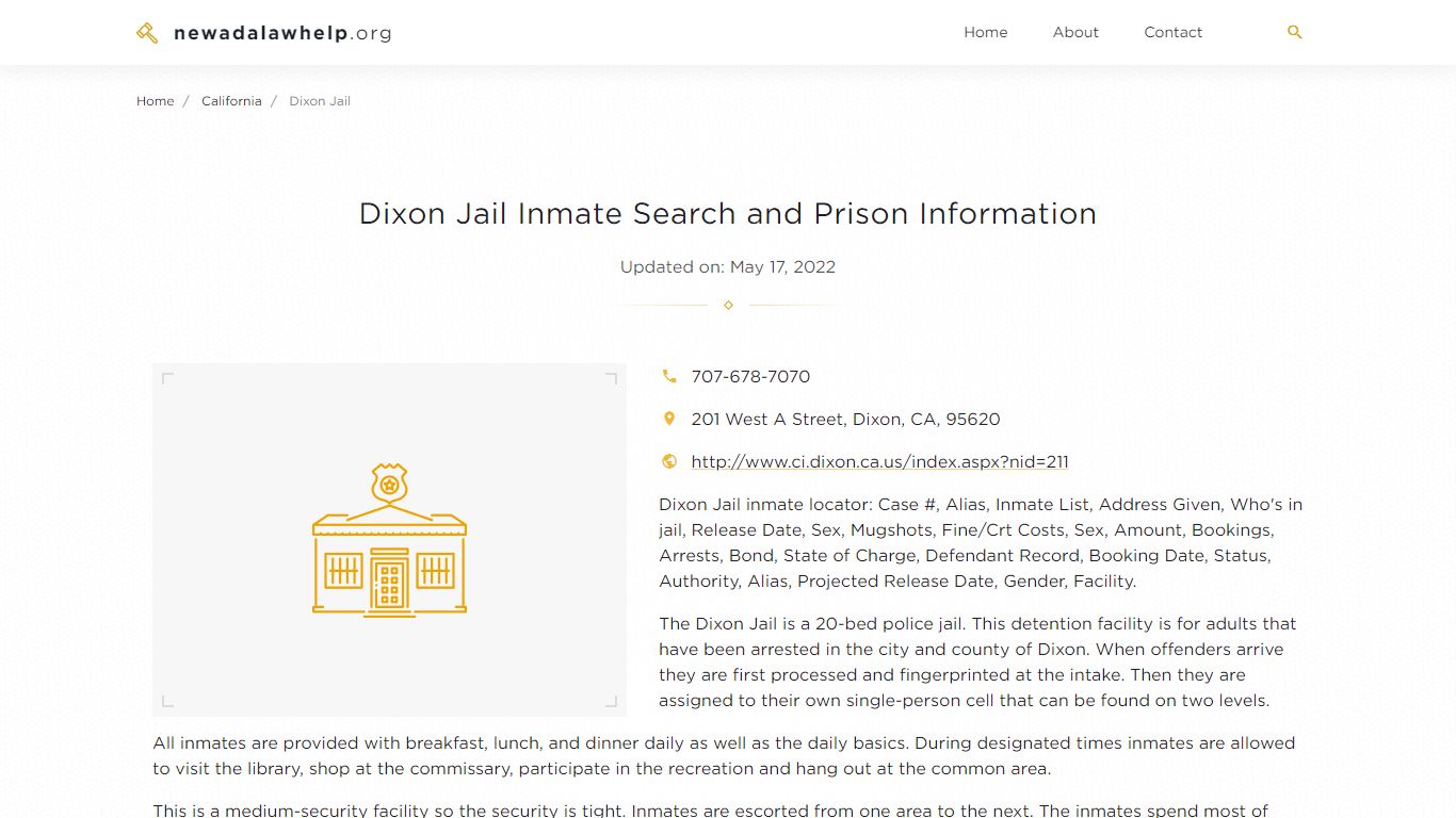 Dixon Jail Inmate Search and Prison Information - NevadaLawHelp